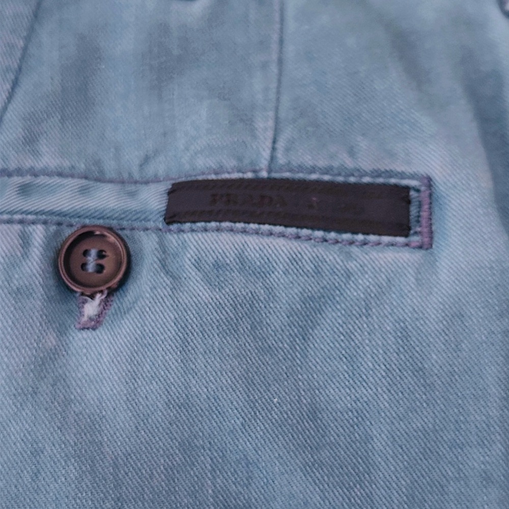 Prada Denim Effect Pants - image 3